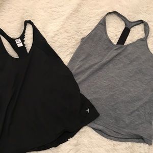 TWO Old Navy Racerback Workout Tanks, Size L